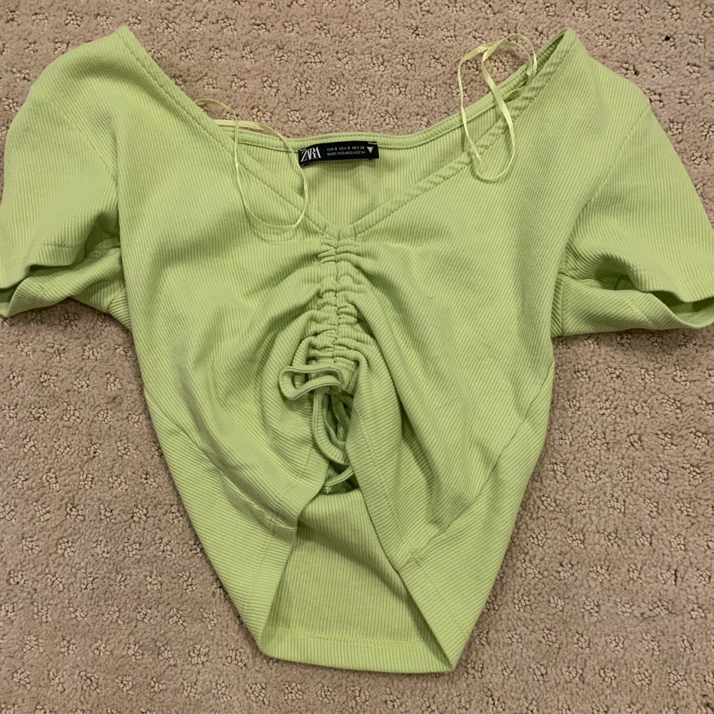 ZARA Ribbed Crop Top